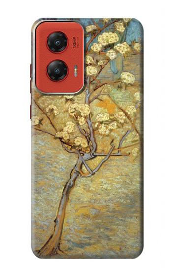 W1978 Van Gogh Letter Pear Tree Blossom Case Cover Custodia e Flip Case per Motorola Moto G Stylus 5G (2024)