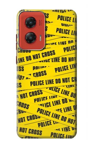 W2088 Police Line Do Not Cross Case Cover Custodia e Flip Case per Motorola Moto G Stylus 5G (2024)