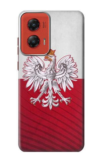 W3005 Poland Football Soccer Case Cover Custodia e Flip Case per Motorola Moto G Stylus 5G (2024)