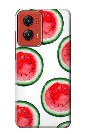 W3236 Watermelon Pattern Case Cover Custodia e Flip Case per Motorola Moto G Stylus 5G (2024)