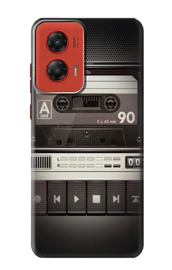 W3501 Vintage Cassette Player Case Cover Custodia e Flip Case per Motorola Moto G Stylus 5G (2024)