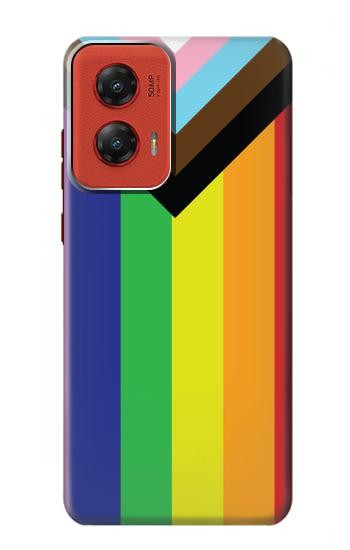 W3846 Pride Flag LGBT Case Cover Custodia e Flip Case per Motorola Moto G Stylus 5G (2024)