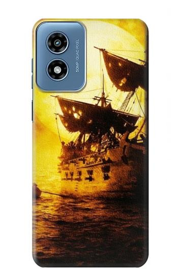 W0841 Pirates Black Pearl Case Cover Custodia e Flip Case per Motorola Moto G Play 4G (2024)