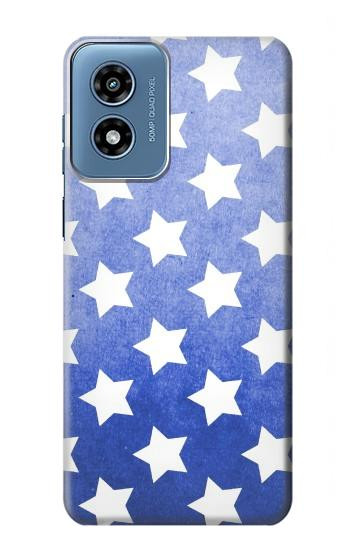 W2481 Star Pattern Case Cover Custodia e Flip Case per Motorola Moto G Play 4G (2024)