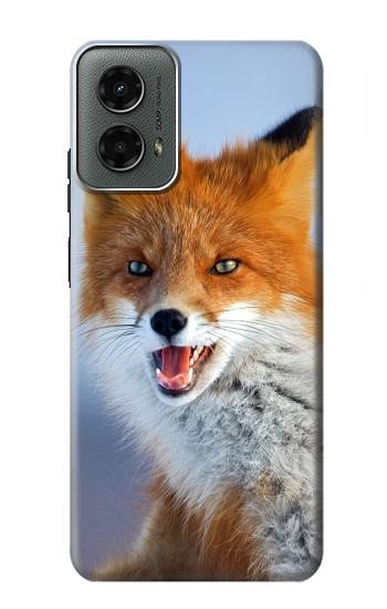 W0417 Fox Case Cover Custodia e Flip Case per Motorola Moto G 5G (2024)
