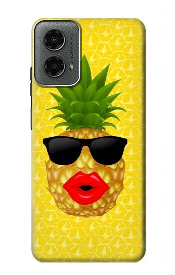 W2443 Funny Pineapple Sunglasses Kiss Case Cover Custodia e Flip Case per Motorola Moto G 5G (2024) W2443 Funny Pineapple Sunglasses Kiss Case Cover Custodia e Flip Case per Motorola Moto G 5G (2024)