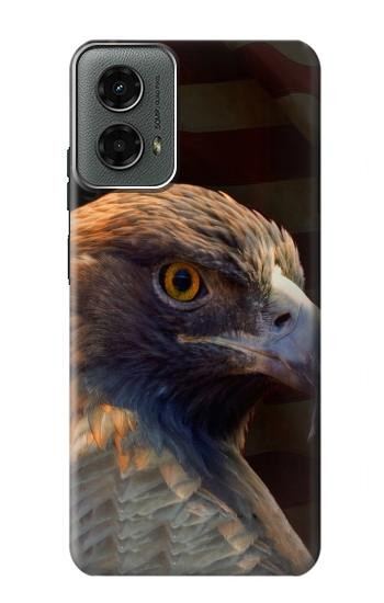W3376 Eagle American Flag Case Cover Custodia e Flip Case per Motorola Moto G 5G (2024)
