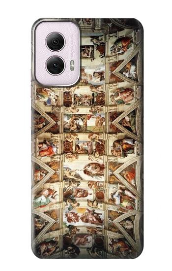 W0177 Michelangelo Chapel ceiling Case Cover Custodia e Flip Case per Motorola Moto G Power 5G (2024)