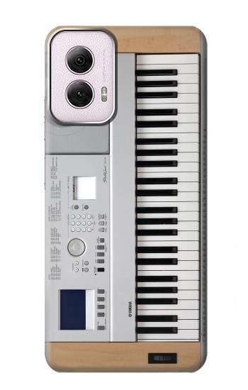 W0891 Keyboard Digital Piano Case Cover Custodia e Flip Case per Motorola Moto G Power 5G (2024)