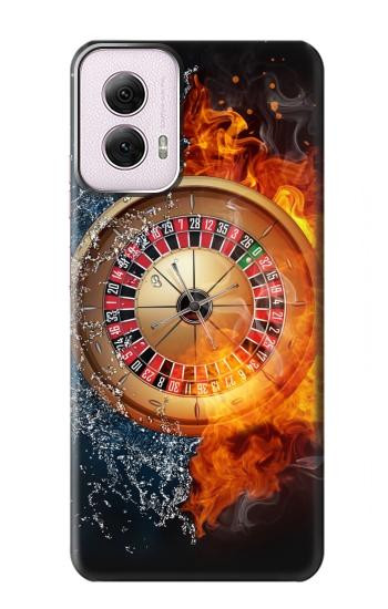 W2289 Roulette Casino Gamble Case Cover Custodia e Flip Case per Motorola Moto G Power 5G (2024)