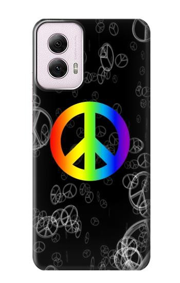 W2356 Peace Sign Case Cover Custodia e Flip Case per Motorola Moto G Power 5G (2024) W2356 Peace Sign Case Cover Custodia e Flip Case per Motorola Moto G Power 5G (2024)