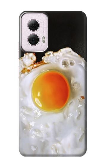 W2695 Fried Egg Case Cover Custodia e Flip Case per Motorola Moto G Power 5G (2024)