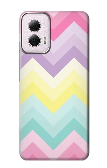 W3514 Rainbow Zigzag Case Cover Custodia e Flip Case per Motorola Moto G Power 5G (2024)