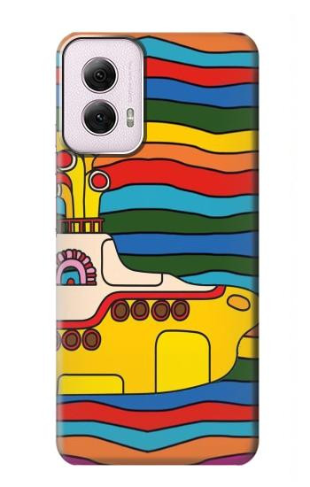 W3599 Hippie Submarine Case Cover Custodia e Flip Case per Motorola Moto G Power 5G (2024)