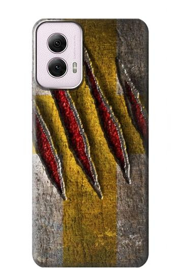 W3603 Wolverine Claw Slash Case Cover Custodia e Flip Case per Motorola Moto G Power 5G (2024)