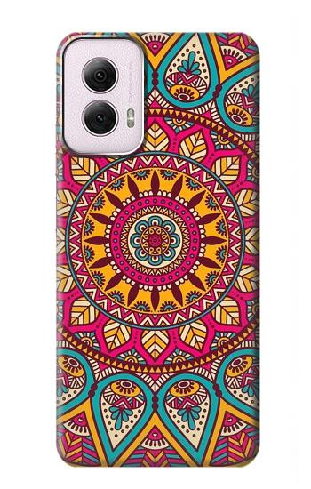 W3694 Hippie Art Pattern Case Cover Custodia e Flip Case per Motorola Moto G Power 5G (2024)