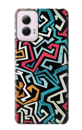 W3712 Pop Art Pattern Case Cover Custodia e Flip Case per Motorola Moto G Power 5G (2024)