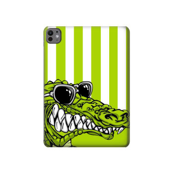 W2323 Funny Green Alligator Crocodile Tablet Case Cover Custodia per iPad Pro 11 (2024) W2323 Funny Green Alligator Crocodile Tablet Case Cover Custodia per iPad Pro 11 (2024)