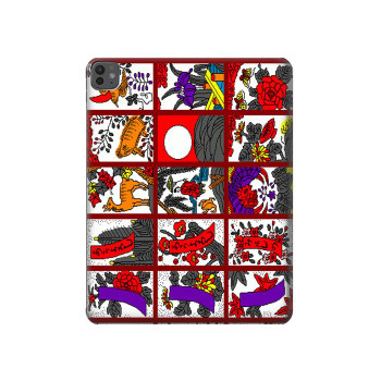W1923 Hanafuda Japanese Flower Card Tablet Case Cover Custodia per iPad Pro 13 (2024)