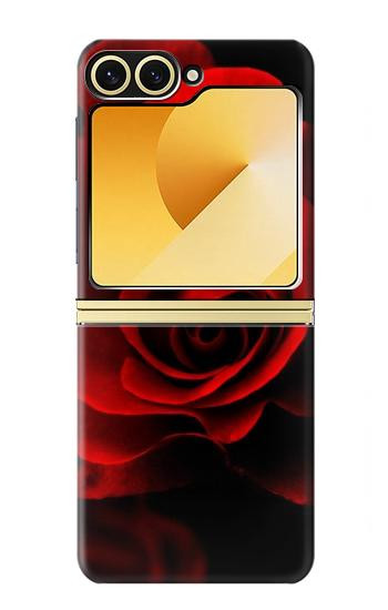 W2898 Red Rose Case Cover Custodia e Flip Case per Samsung Galaxy Z Flip 6