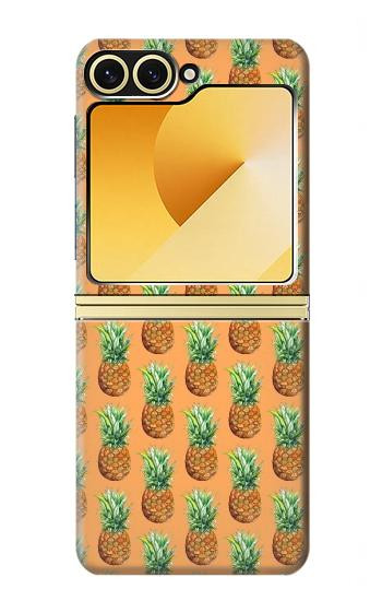 W3258 Pineapple Pattern Case Cover Custodia e Flip Case per Samsung Galaxy Z Flip 6
