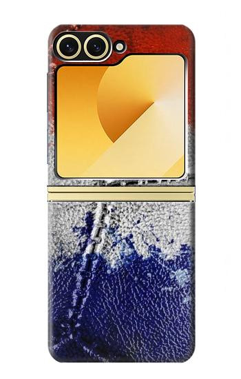 W3304 France Flag Vintage Football Graphic Case Cover Custodia e Flip Case per Samsung Galaxy Z Flip 6