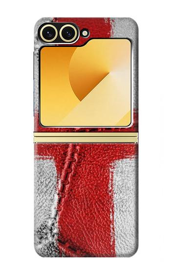 W3316 England Flag Vintage Football Graphic Case Cover Custodia e Flip Case per Samsung Galaxy Z Flip 6