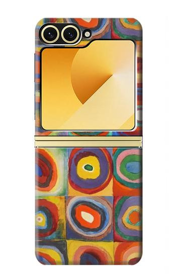W3409 Squares Concentric Circles Case Cover Custodia e Flip Case per Samsung Galaxy Z Flip 6