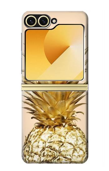 W3490 Gold Pineapple Case Cover Custodia e Flip Case per Samsung Galaxy Z Flip 6