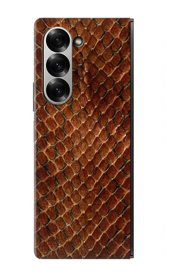 W0555 Snake Skin Case Cover Custodia e Flip Case per Samsung Galaxy Z Fold 6