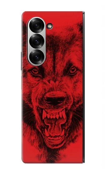 W1090 Red Wolf Case Cover Custodia e Flip Case per Samsung Galaxy Z Fold 6 W1090 Red Wolf Case Cover Custodia e Flip Case per Samsung Galaxy Z Fold 6
