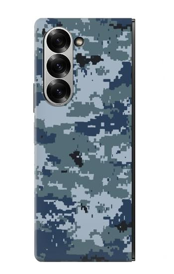 W2346 Navy Camo Camouflage Graphic Case Cover Custodia e Flip Case per Samsung Galaxy Z Fold 6