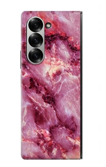 W3052 Pink Marble Graphic Printed Case Cover Custodia e Flip Case per Samsung Galaxy Z Fold 6