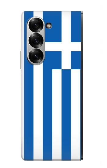 W3102 Flag of Greece Case Cover Custodia e Flip Case per Samsung Galaxy Z Fold 6
