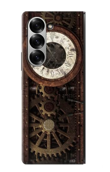 W3221 Steampunk Clock Gears Case Cover Custodia e Flip Case per Samsung Galaxy Z Fold 6