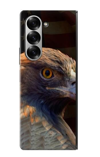 W3376 Eagle American Flag Case Cover Custodia e Flip Case per Samsung Galaxy Z Fold 6