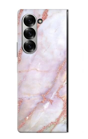 W3482 Soft Pink Marble Graphic Print Case Cover Custodia e Flip Case per Samsung Galaxy Z Fold 6