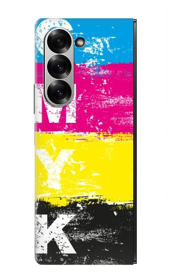 W3930 Cyan Magenta Yellow Key Case Cover Custodia e Flip Case per Samsung Galaxy Z Fold 6