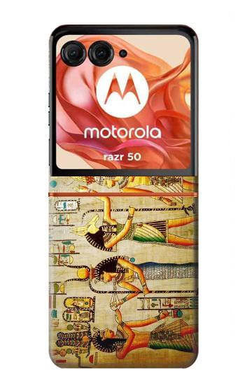 W0272 Egypt Wall Art Case Cover Custodia e Flip Case per Motorola Razr 50