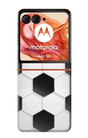 W2061 Football Soccer Pattern Case Cover Custodia e Flip Case per Motorola Razr 50