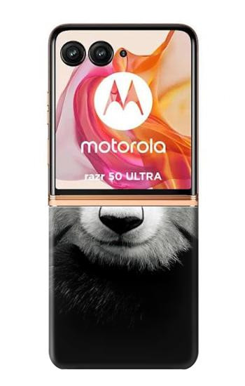 W1072 Panda Bear Case Cover Custodia e Flip Case per Motorola Razr 50 Ultra