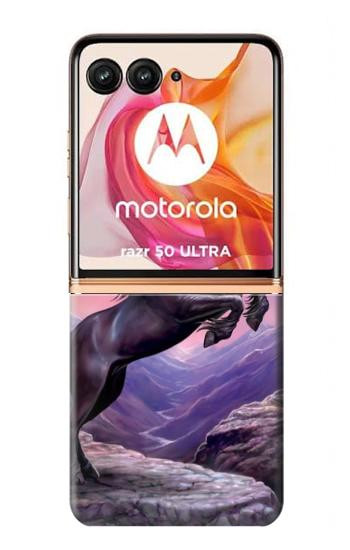 W1461 Unicorn Fantasy Horse Case Cover Custodia e Flip Case per Motorola Razr 50 Ultra