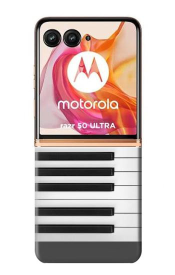 W2082 One Octave Piano Case Cover Custodia e Flip Case per Motorola Razr 50 Ultra