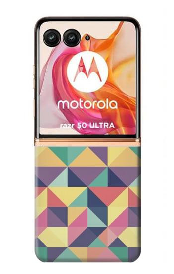 W2379 Variation Pattern Case Cover Custodia e Flip Case per Motorola Razr 50 Ultra