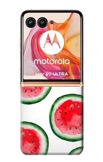 W3236 Watermelon Pattern Case Cover Custodia e Flip Case per Motorola Razr 50 Ultra