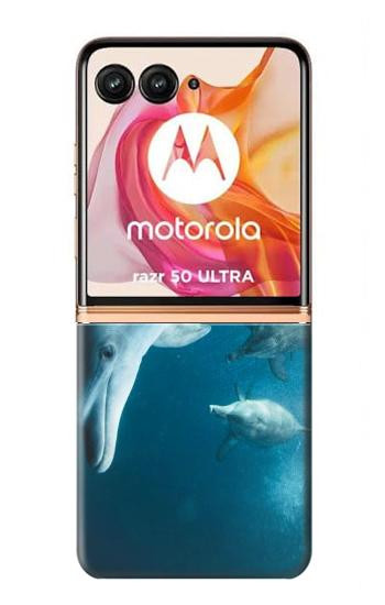 W3878 Dolphin Case Cover Custodia e Flip Case per Motorola Razr 50 Ultra