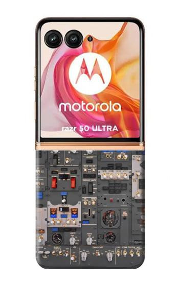 W3944 Overhead Panel Cockpit Case Cover Custodia e Flip Case per Motorola Razr 50 Ultra