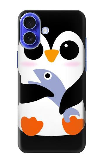 W2631 Cute Baby Penguin Case Cover Custodia e Flip Case per iPhone 16 W2631 Cute Baby Penguin Case Cover Custodia e Flip Case per iPhone 16