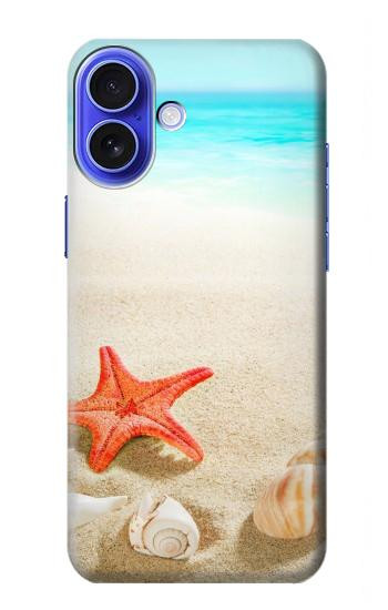 W3212 Sea Shells Starfish Beach Case Cover Custodia e Flip Case per iPhone 16