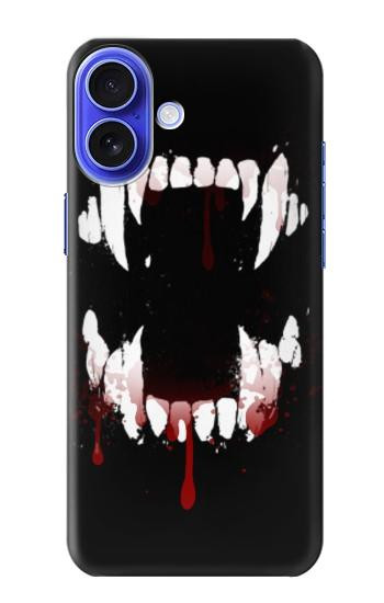 W3527 Vampire Teeth Bloodstain Case Cover Custodia e Flip Case per iPhone 16